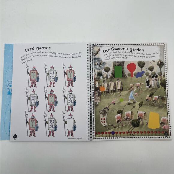 ALICE IN WONDERLAND Kids Coloring Creativity Book Gift Disney Arts & Crafts NWT - Picture 9 of 13